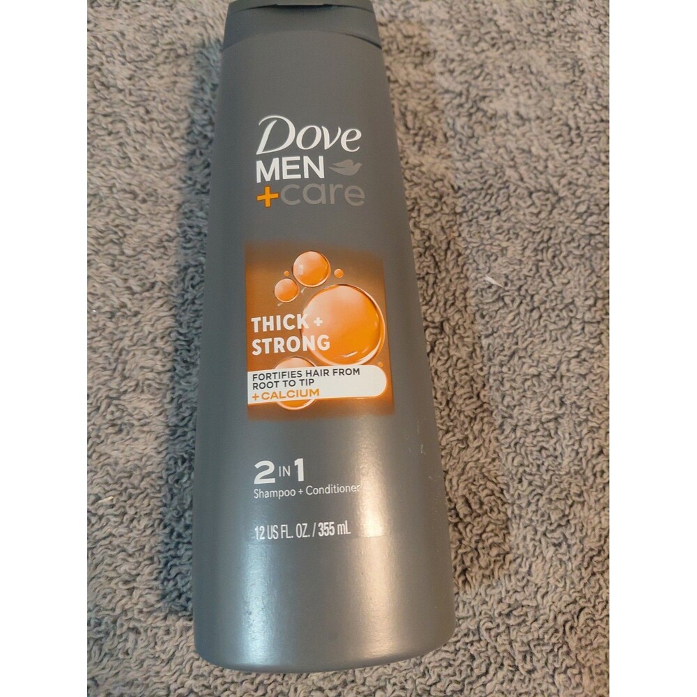 Dove Men+Care 2-in-1 Shampoo Conditioner, Thick Strong, 12 fl oz (K28)